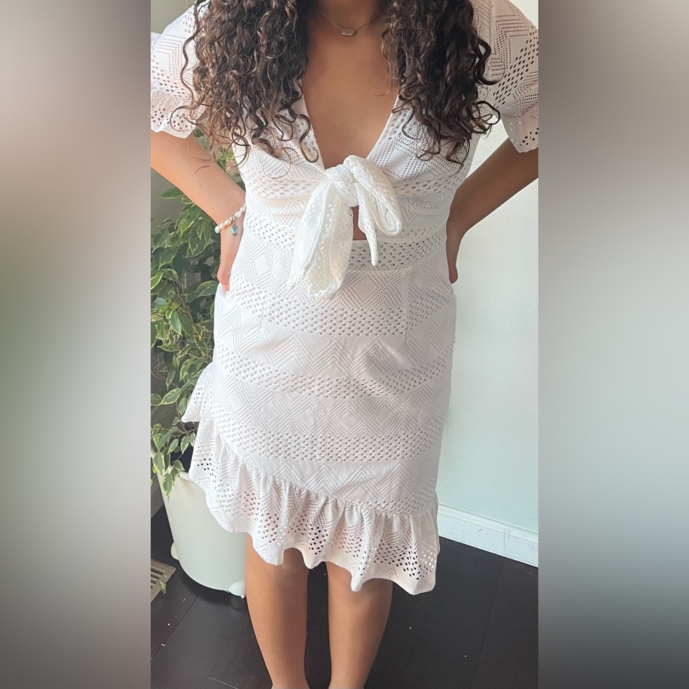 white summer dress